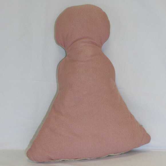 Vintage needlepoint Blonde Doll Floral Figure Pillow Grandma core Rebecca - Picture 5 of 8